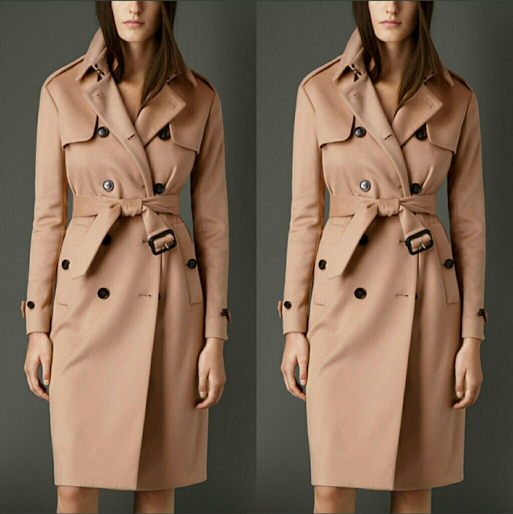 Burberry Authentic  Cashmere Trench Coat